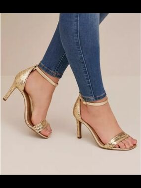 Sequin Stiletto Heel Sandal (WW)
